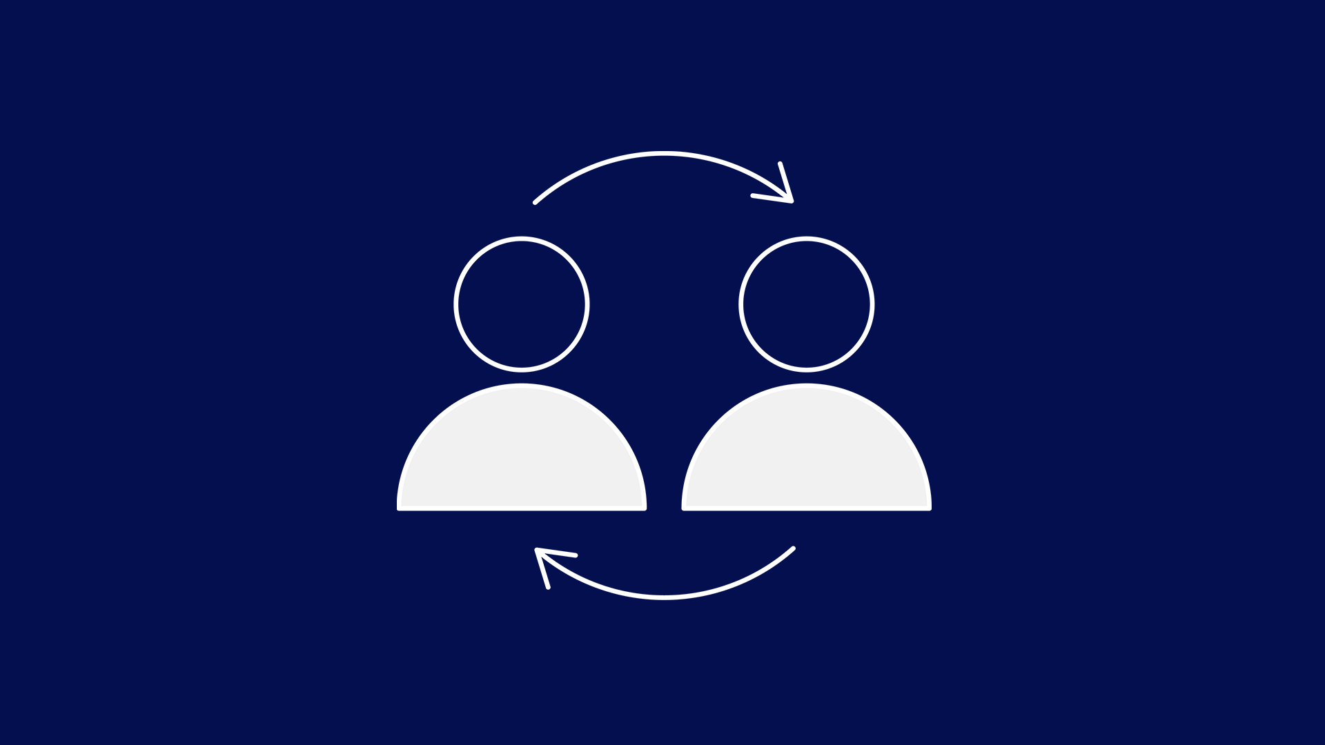 Icon of people exchanging ideas
