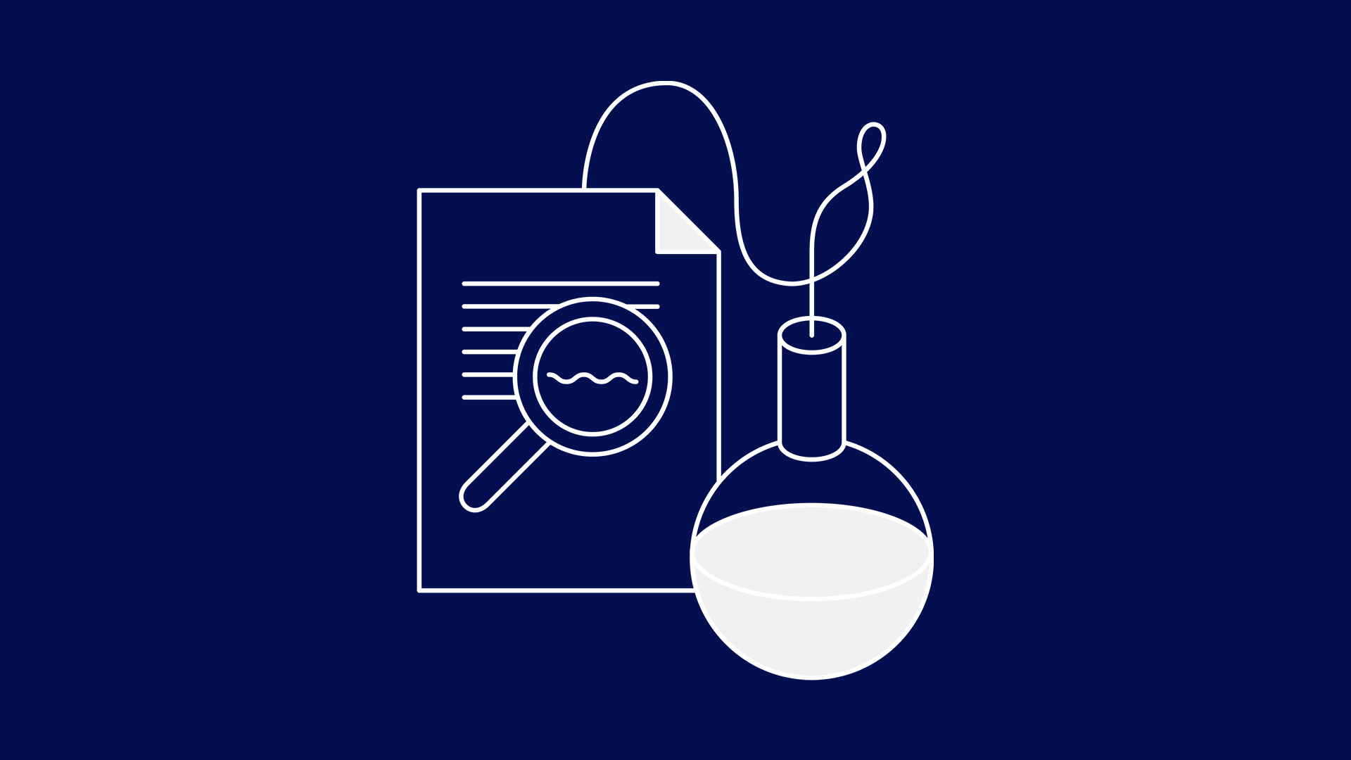 Icon of manual and lab flask