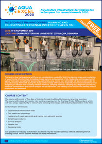 Front page of AQUAEXCELL training course leaflet