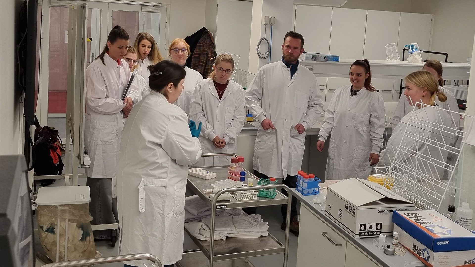 Training course in laboratory